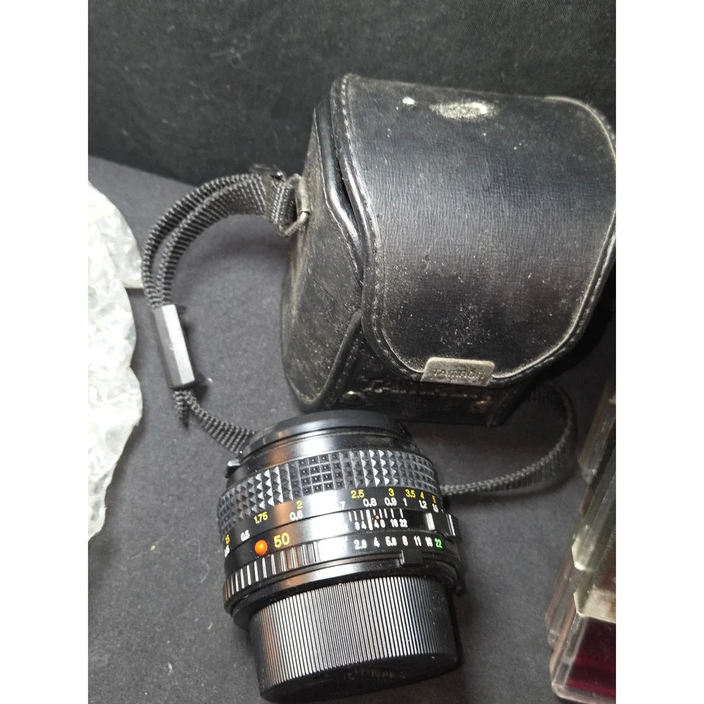 Minolta X-700 X-9‎ SLR Pentax 735 Film Camera Lot with Lenses Flash Filters Case